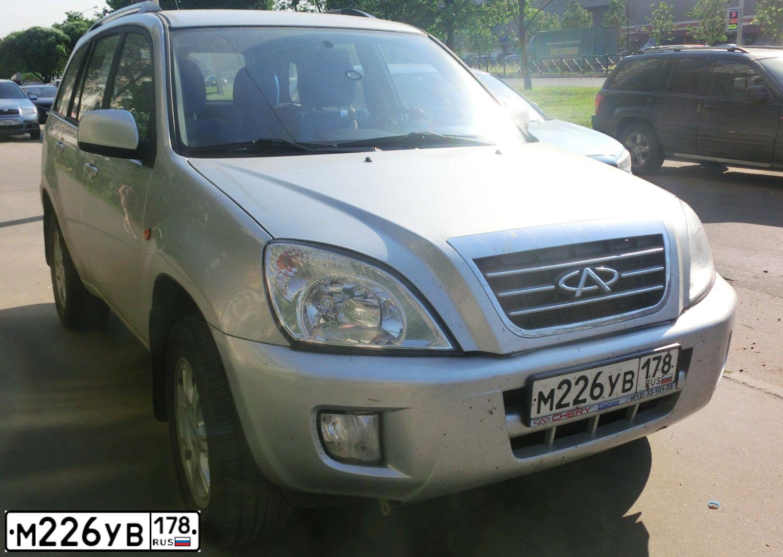 Фото автомобиля CHERY TIGGO, 2012 — госномер Е751ВО147. Цвет: Серебристый