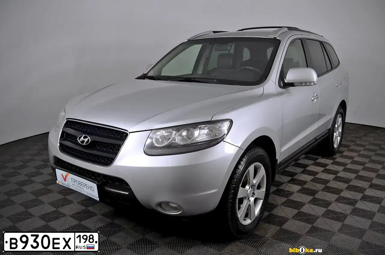 Фото автомобиля HYUNDAI I SANTA FE, 2008 — госномер У800РН98. Цвет: СЕРЕБРИСТЫЙ