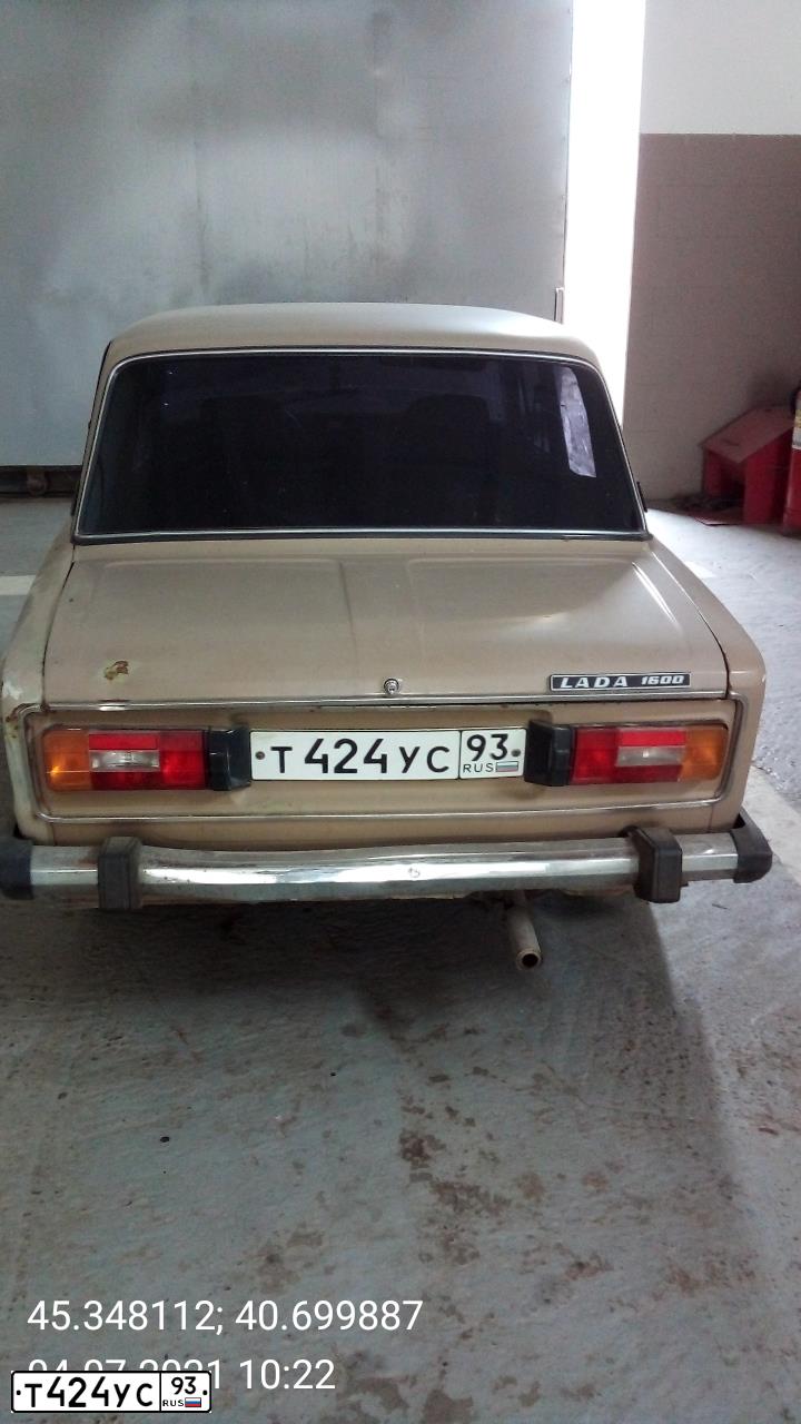 Фото автомобиля LADA 2106, 1994 — госномер Т424УС93. Цвет: ТЕМНО-БЕЖЕВЫЙ