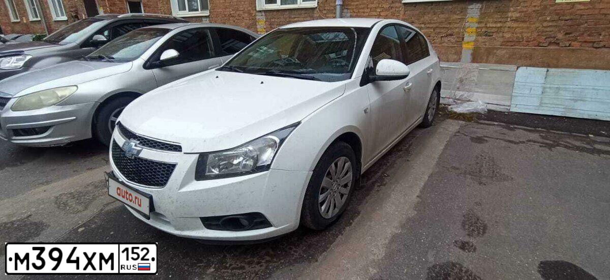 Фото автомобиля CHEVROLET CRUZE, 2012 — госномер О689ХР44