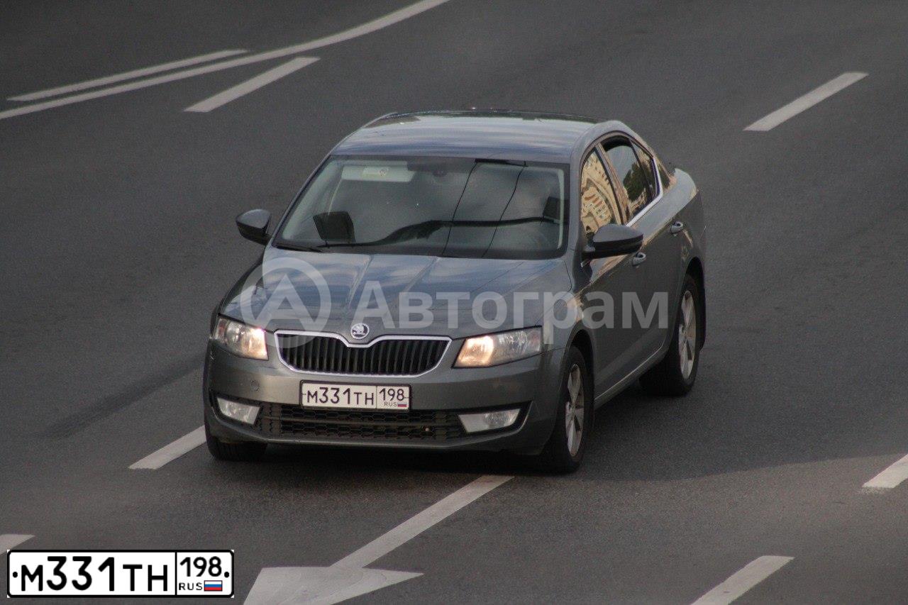 Фото автомобиля SKODA OCTAVIA, 2014 — госномер М331ТН198. Цвет: ТЕМНО СЕРЫЙ