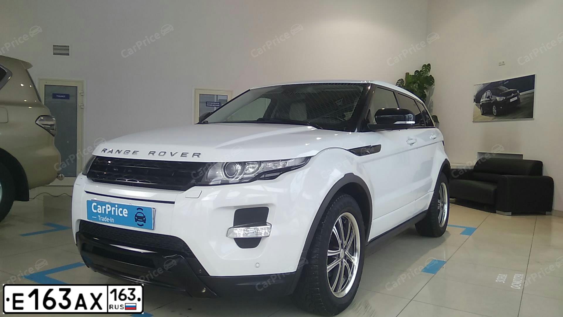 Фото автомобиля LANDROVER RANGE ROVER EVOQUE, 2012 — госномер Е163АХ163. Цвет: ЯРКО-БЕЛЫЙ