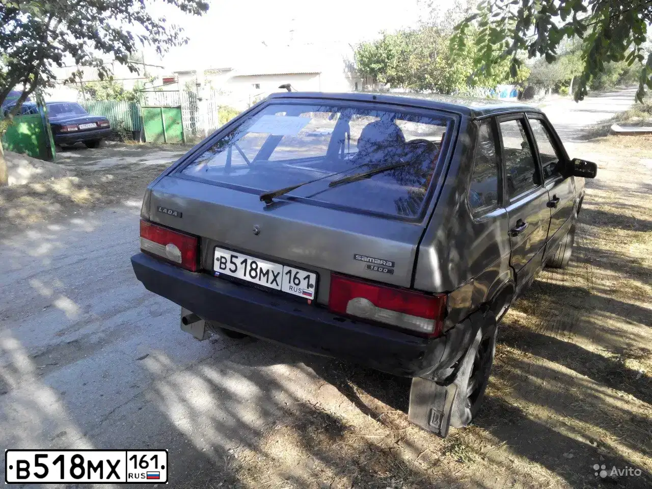 Фото автомобиля LADA 2109 SAMARA, 1994 — госномер В518МХ161. Цвет: ТЕМНО-СЕРЫЙ