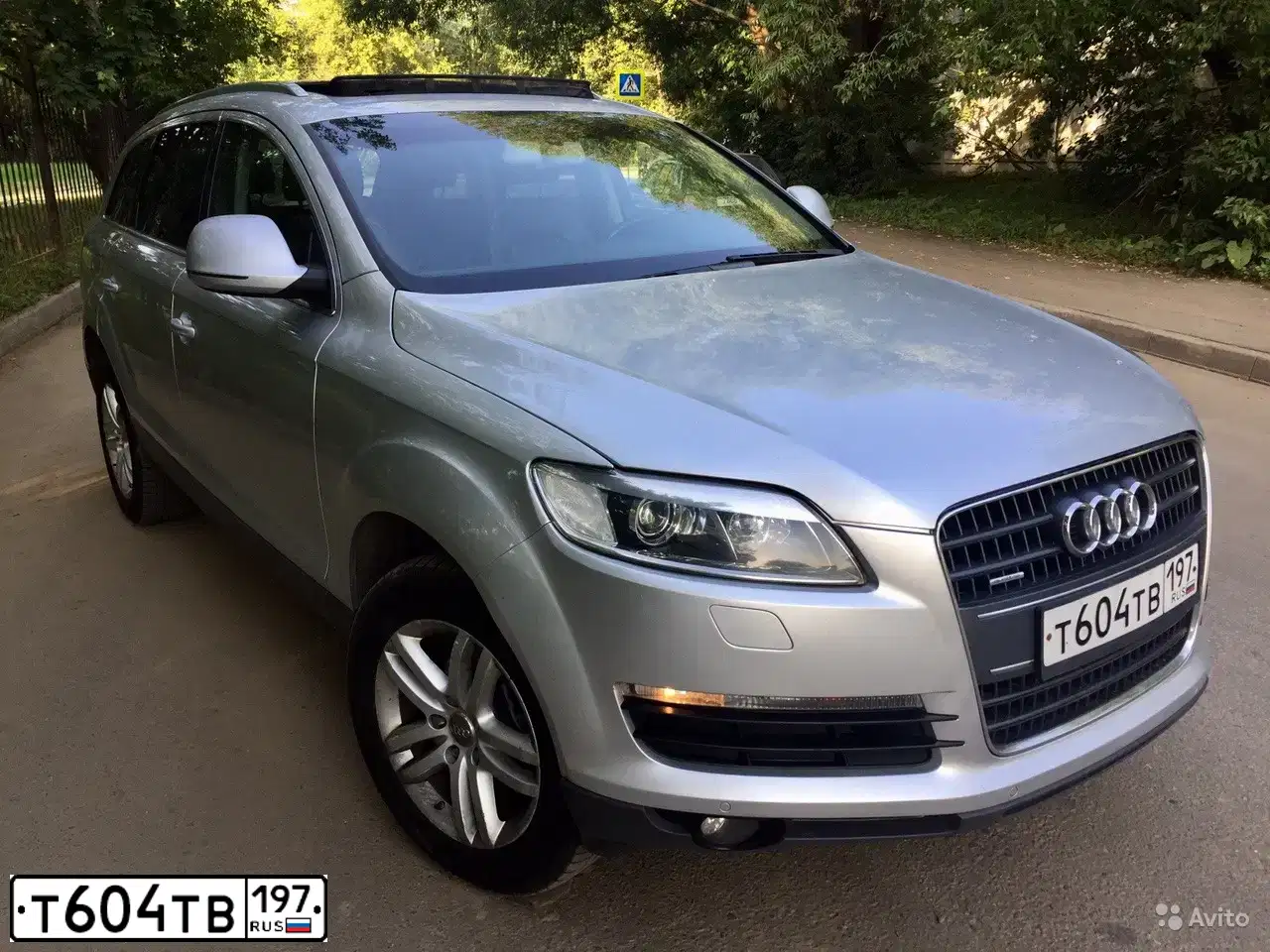 Фото автомобиля AUDI Q7, 2008 — госномер В474ТО198. Цвет: Серебристый