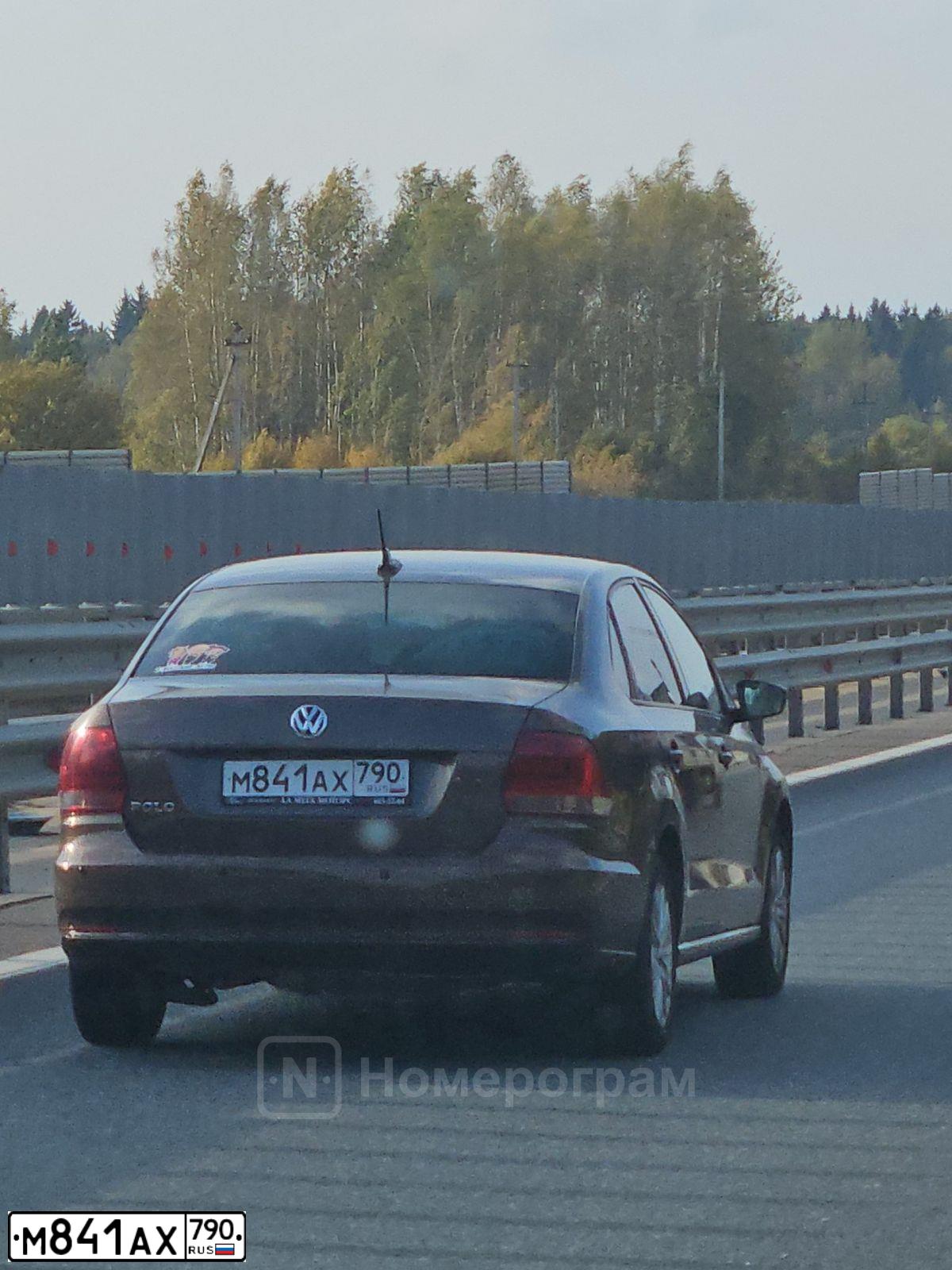 Фото автомобиля VOLKSWAGEN POLO, 2019 — госномер М841АХ790. Цвет: Коричневый