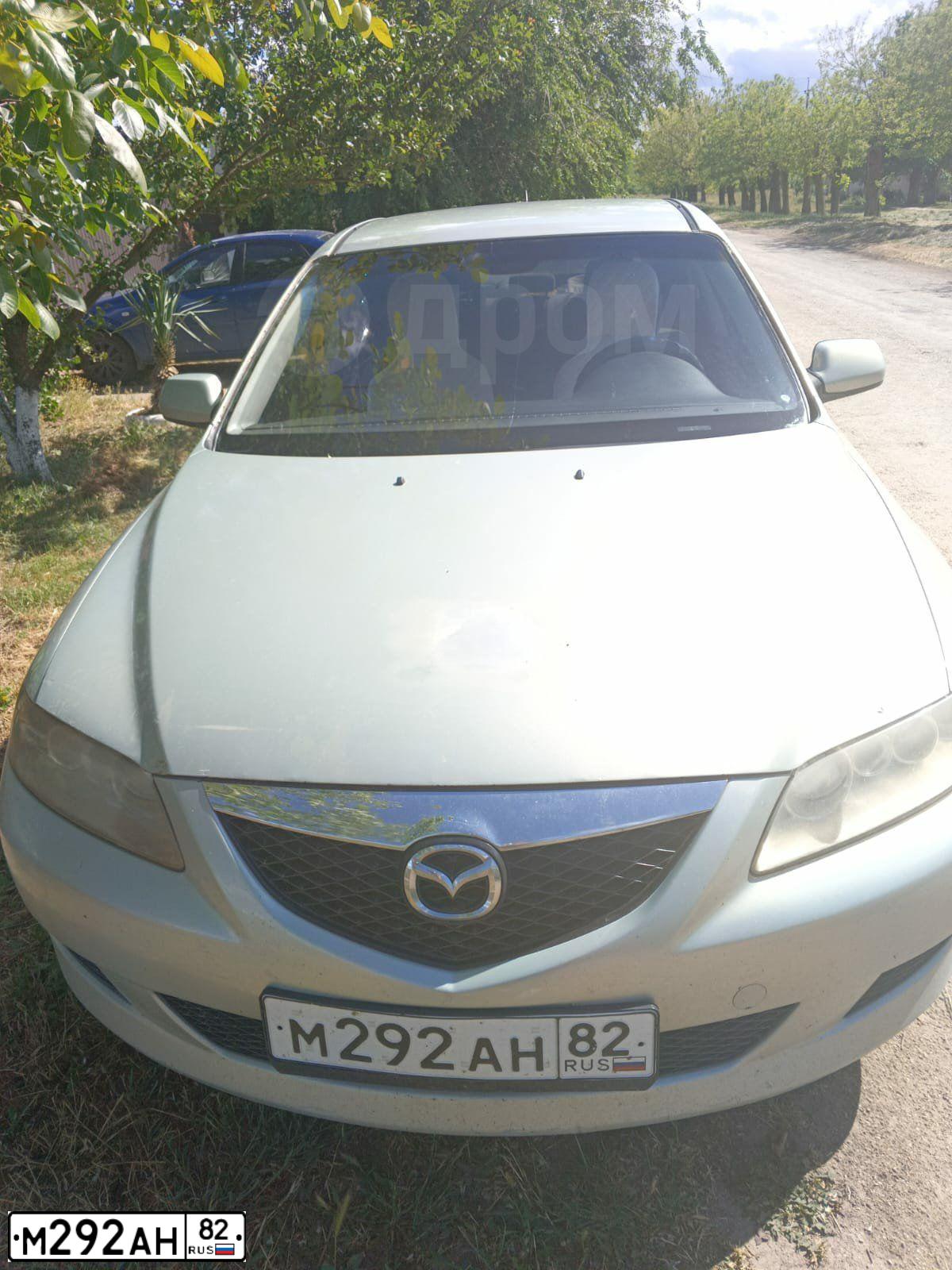 Фото автомобиля MAZDA A 6, 2005 — госномер М292АН82. Цвет: Серебристый