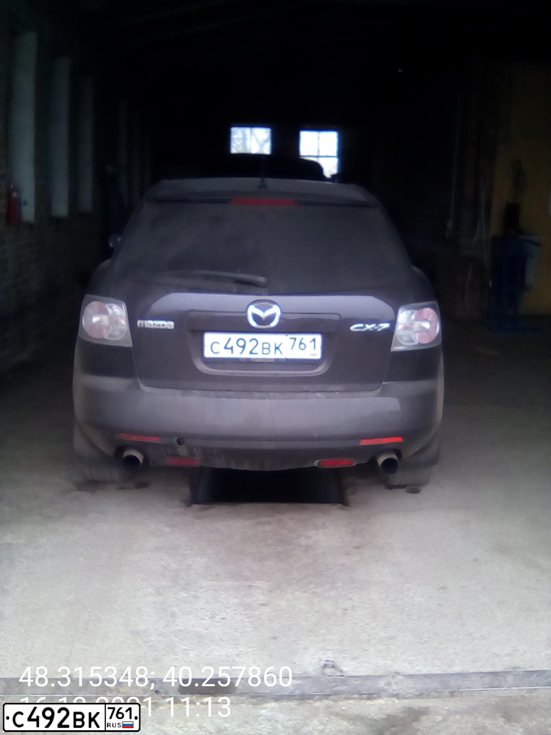 Фото автомобиля MAZDA CX-7, 2008 — госномер С356ВТ777. Цвет: ТЕМНО-ВИШНЕВЫЙ