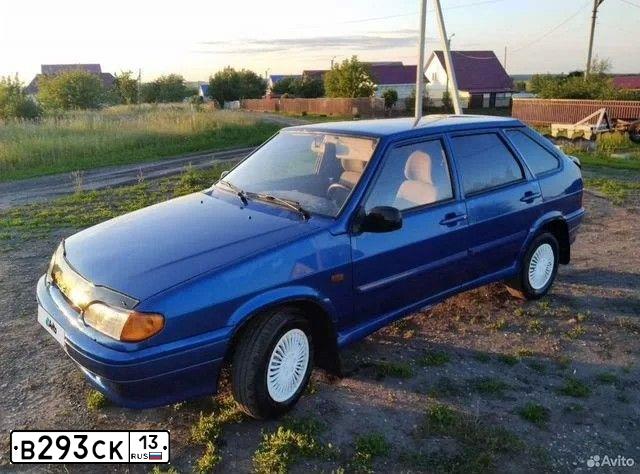 Фото автомобиля LADA 2114 SAMARA, 2008 — госномер В293СК13. Цвет: синий