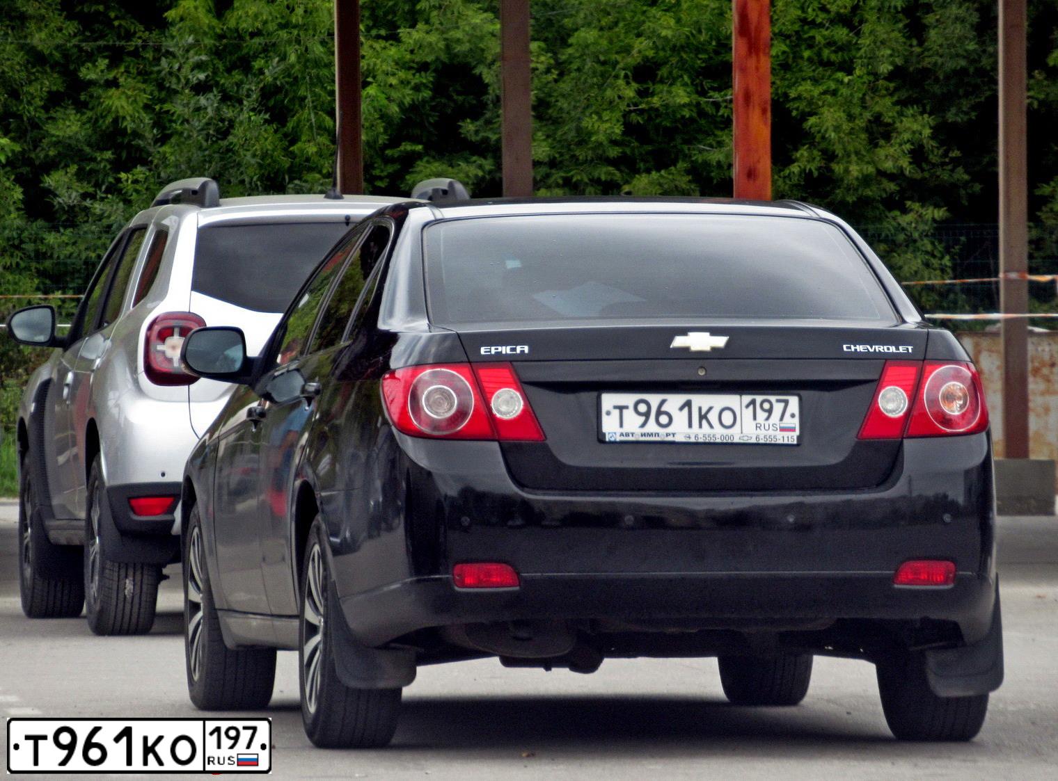 Фото автомобиля CHEVROLET EPICA, 2008 — госномер Е768ВМ62. Цвет: ЧЕРНЫЙ