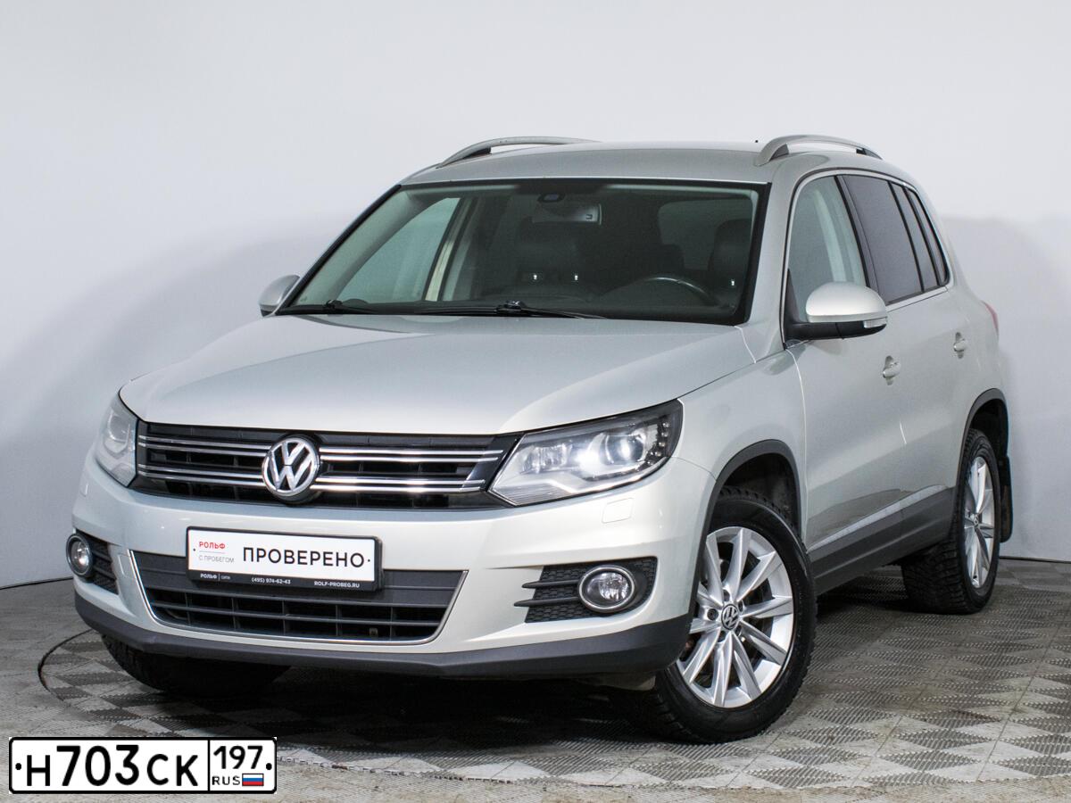 Фото автомобиля VOLKSWAGEN TIGUAN, 2012 — госномер С126КМ977. Цвет: БЕЖЕВЫЙ