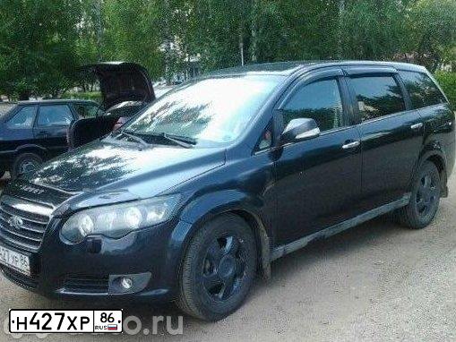 Фото автомобиля CHERY CROSSEASTAR /B14/, 2008 — госномер М238АА774. Цвет: ЧЕРНЫЙ