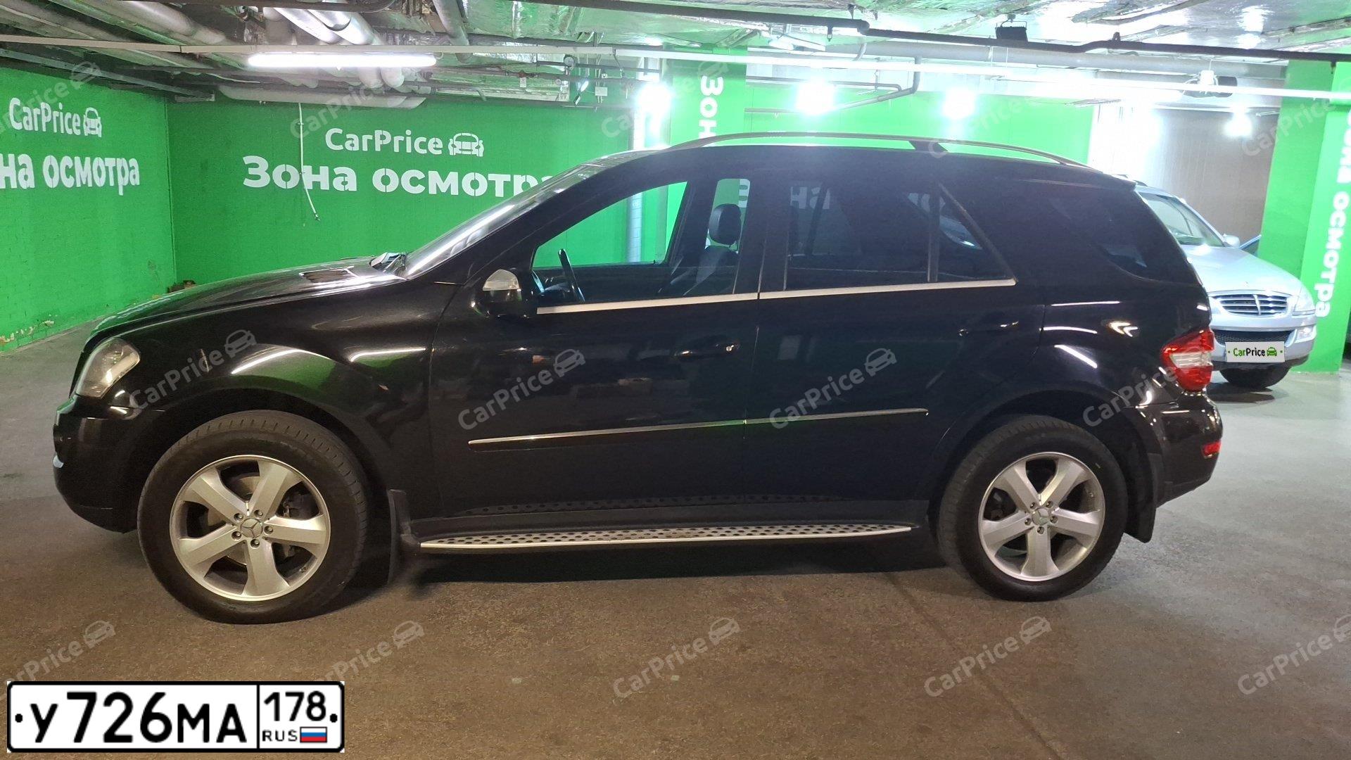 Фото автомобиля MERCEDES M-KLASSE, 2009 — госномер О094ВО98. Цвет: ЧЕРНЫЙ