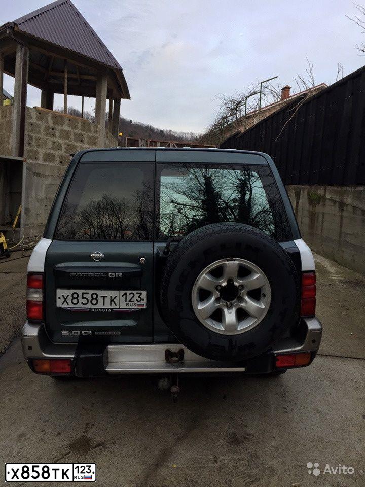 Фото автомобиля NISSAN PATROL, 2000 — госномер Х858ТК123. Цвет: Белый