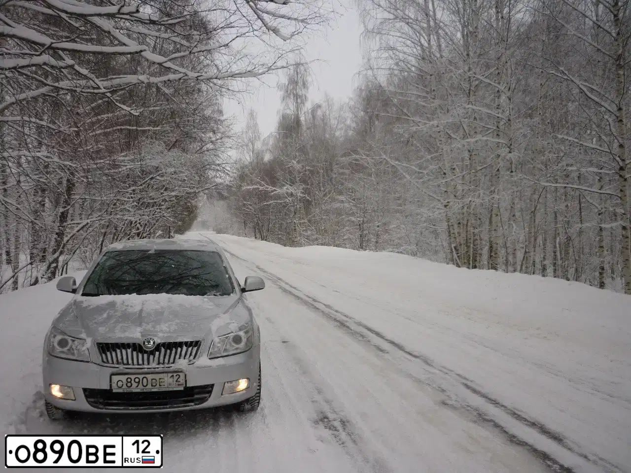 Фото автомобиля SKODA OCTAVIA, 2011 — госномер А007СМ716. Цвет: серебристый