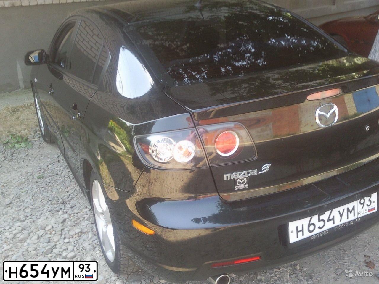 Фото автомобиля MAZDA 3, 2007 — госномер А105ТЕ193. Цвет: ЧЕРНЫЙ МЕТАЛЛ