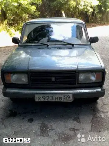 Фото автомобиля LADA 2107, 2009 — госномер Х923НВ59. Цвет: Темно-зеленый