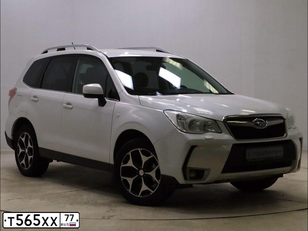 Фото автомобиля SUBARU FORESTER, 2013 — госномер М407ЕН797. Цвет: Белый