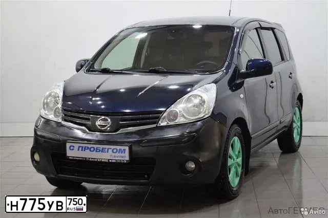 Фото автомобиля NISSAN NOTE, 2010 — госномер Т652ХО152. Цвет: ТЕМНО-СИНИЙ