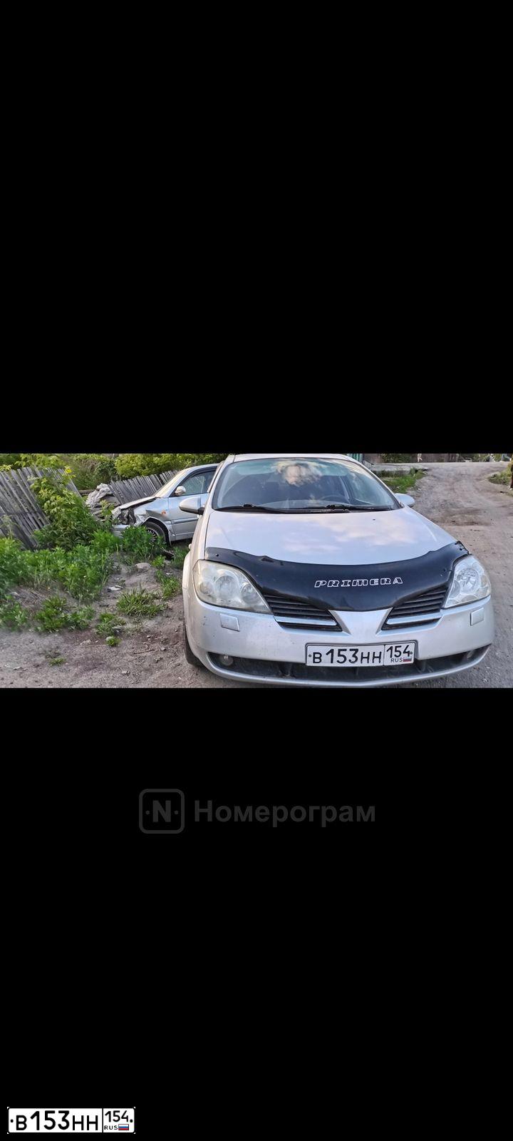 Фото автомобиля NISSAN PRIMERA, 2002 — госномер Т760АВ199. Цвет: Серебристый