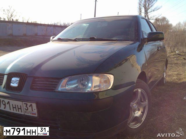 Фото автомобиля SEAT IBIZA, 1999 — госномер М791НН31. Цвет: ЗЕЛЕНЫЙ