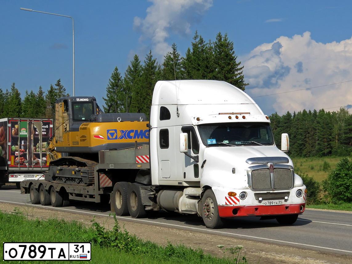 Фото автомобиля KENWORTH T-SERIE, 2002 — госномер О789ТА31. Цвет: БЕЛЫЙ