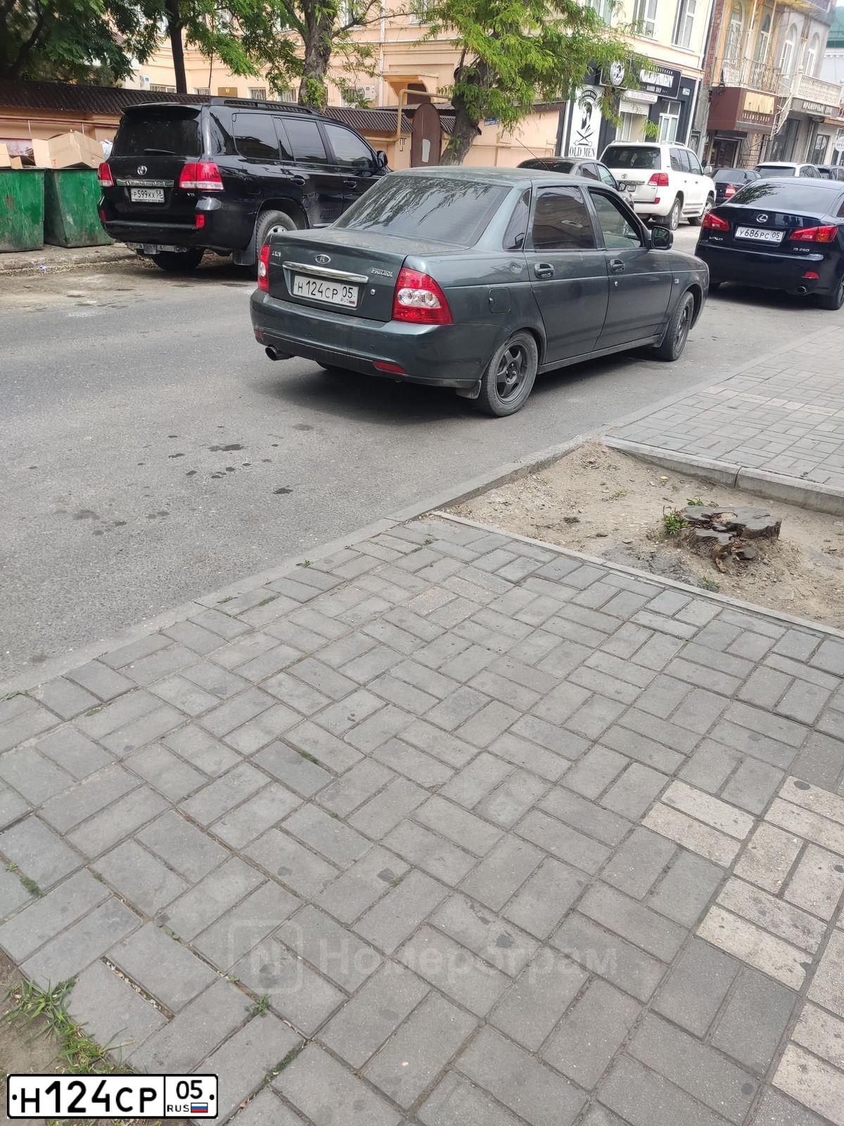 Фото автомобиля LADA 1117 KALINA, 2010 — госномер М124СР05. Цвет: СЕРЕБРИСТЫЙ