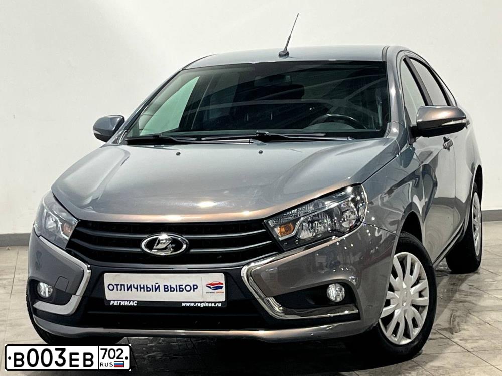 Фото автомобиля LADA VESTA GFL110, 2021 — госномер В003ЕВ702. Цвет: СЕРЫЙ