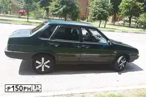 Фото автомобиля LADA 2109 SAMARA, 2003 — госномер Р150РН31. Цвет: Темно-зеленый