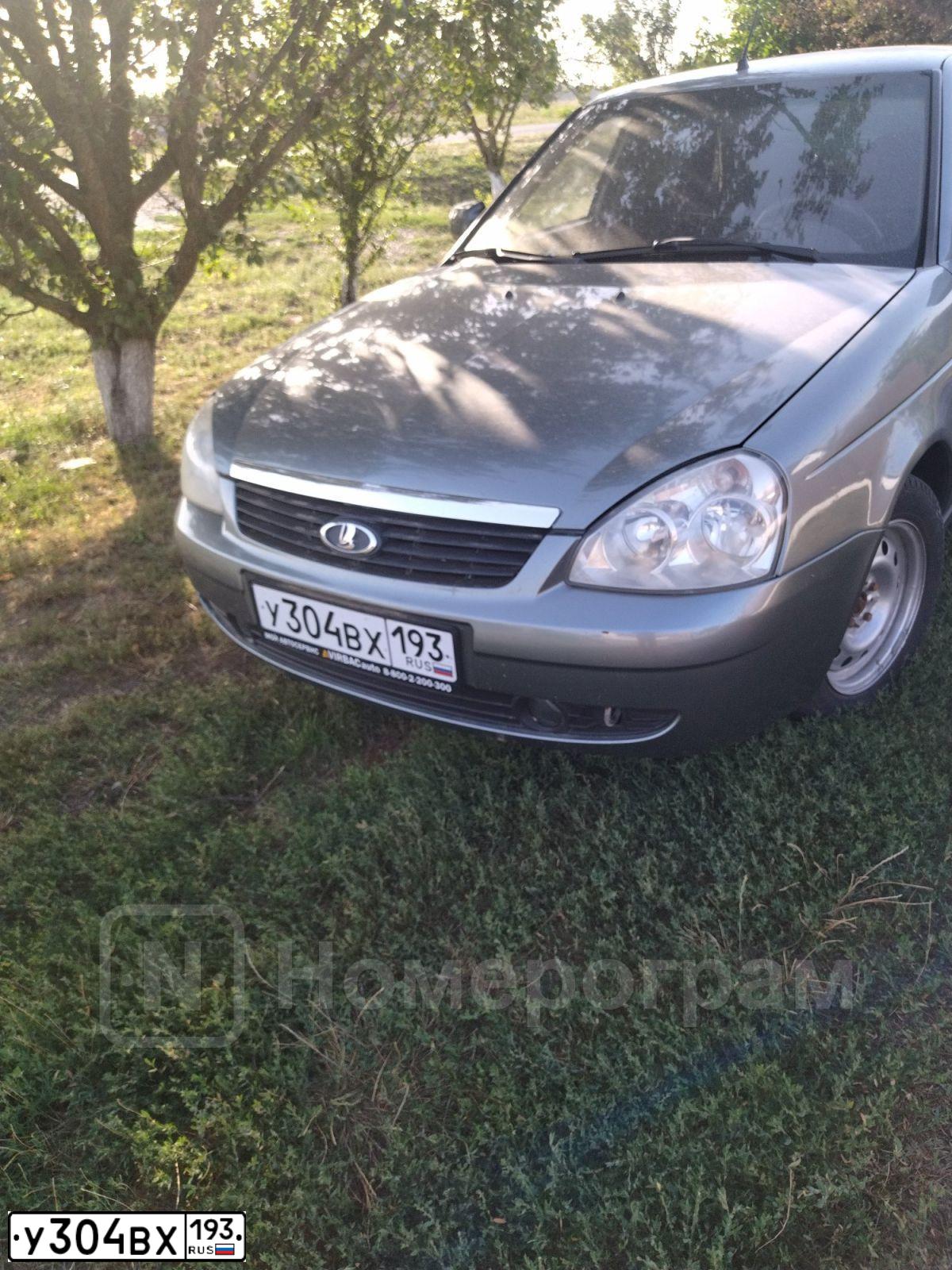 Фото автомобиля LADA PRIORA, 2009 — госномер В989ВХ323. Цвет: СРЕДНИЙ СЕРО-ЗЕЛЕНЫЙ