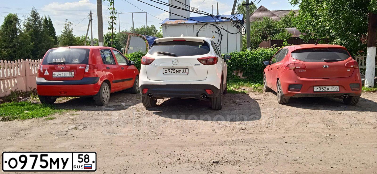 Фото автомобиля MAZDA CX-5, 2016 — госномер О975МУ58. Цвет: БЕЛЫЙ ПЕРЛАМУТР