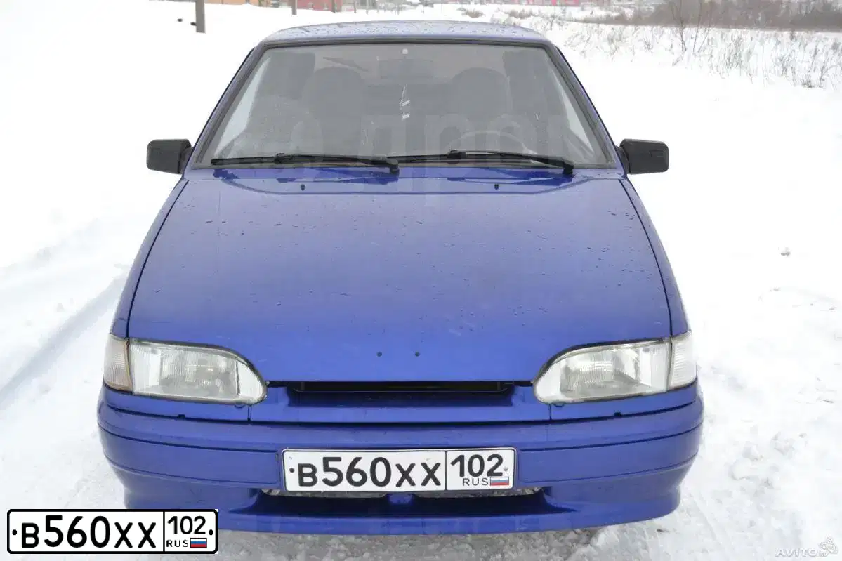 Фото автомобиля ВАЗ 211340, 2011 — госномер В560ХХ102. Цвет: СИНИЙ