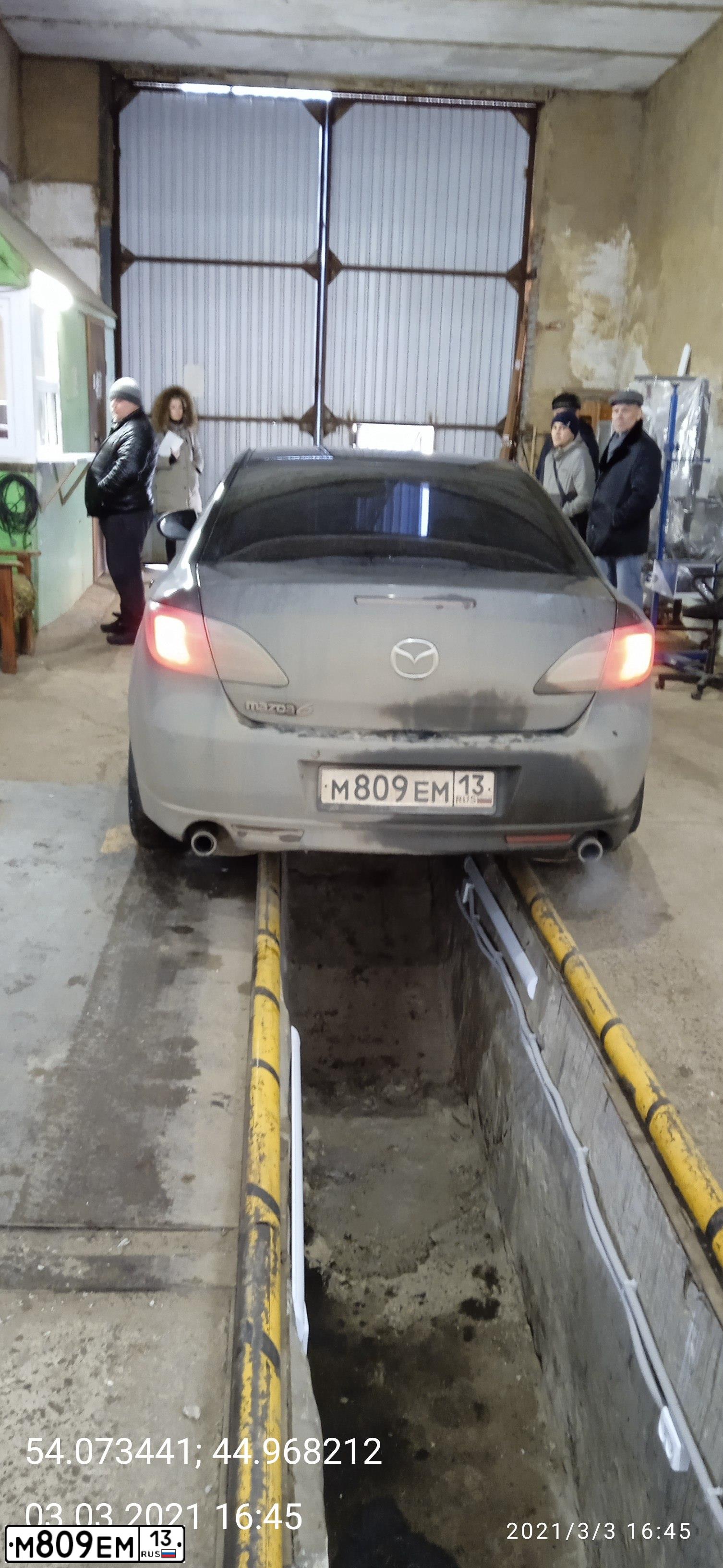 Фото автомобиля MAZDA 6, 2008 — госномер М661СН13. Цвет: ЧЕРНЫЙ