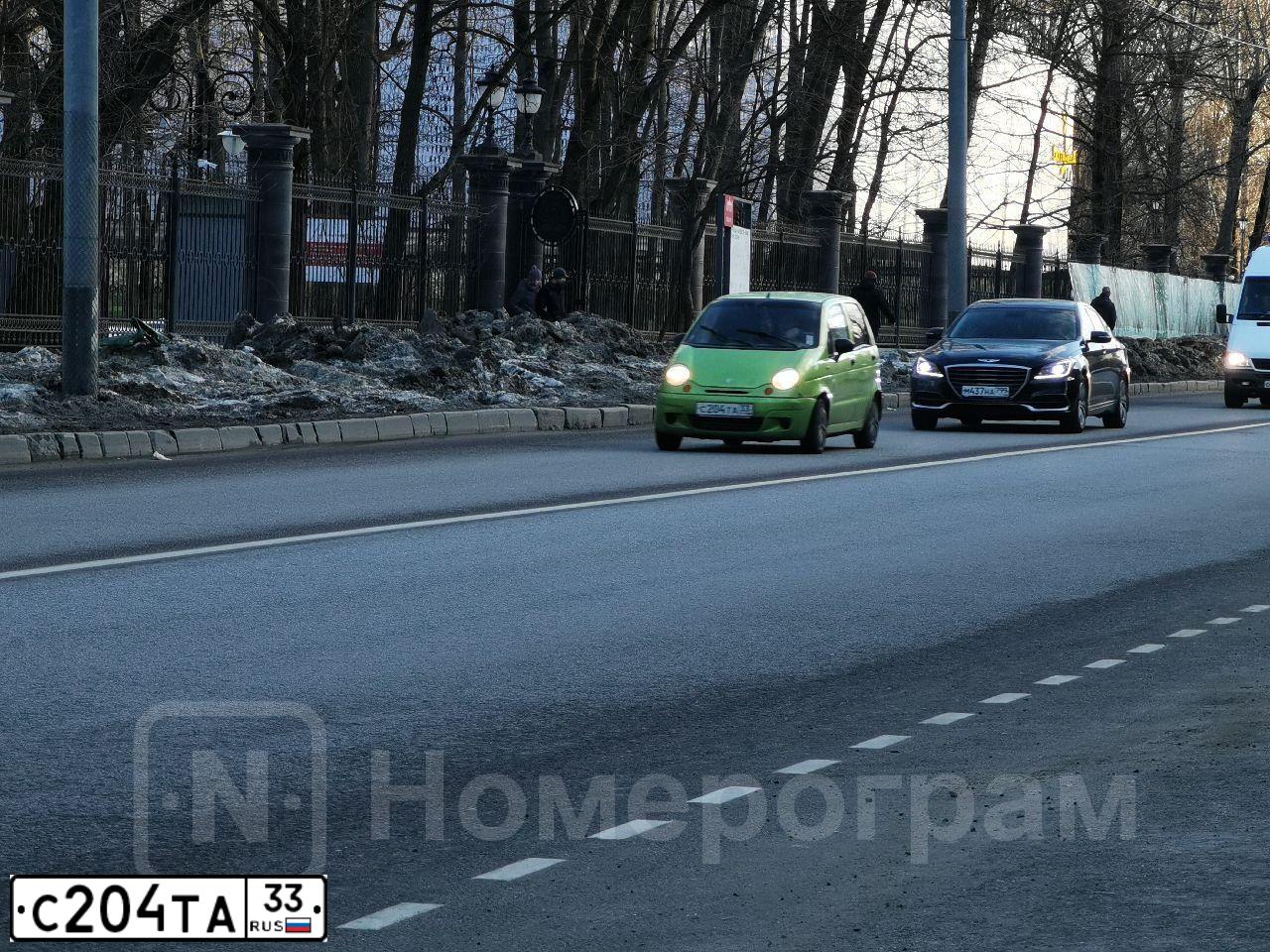 Фото автомобиля DAEWOO MATIZ, 2005 — госномер С204ТА33. Цвет: ЗЕЛЕНЫЙ ЯРКИЙ