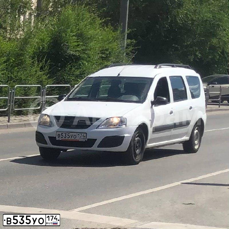 Фото автомобиля LADA LARGUS, 2019 — госномер Р070ВВ180. Цвет: Белый