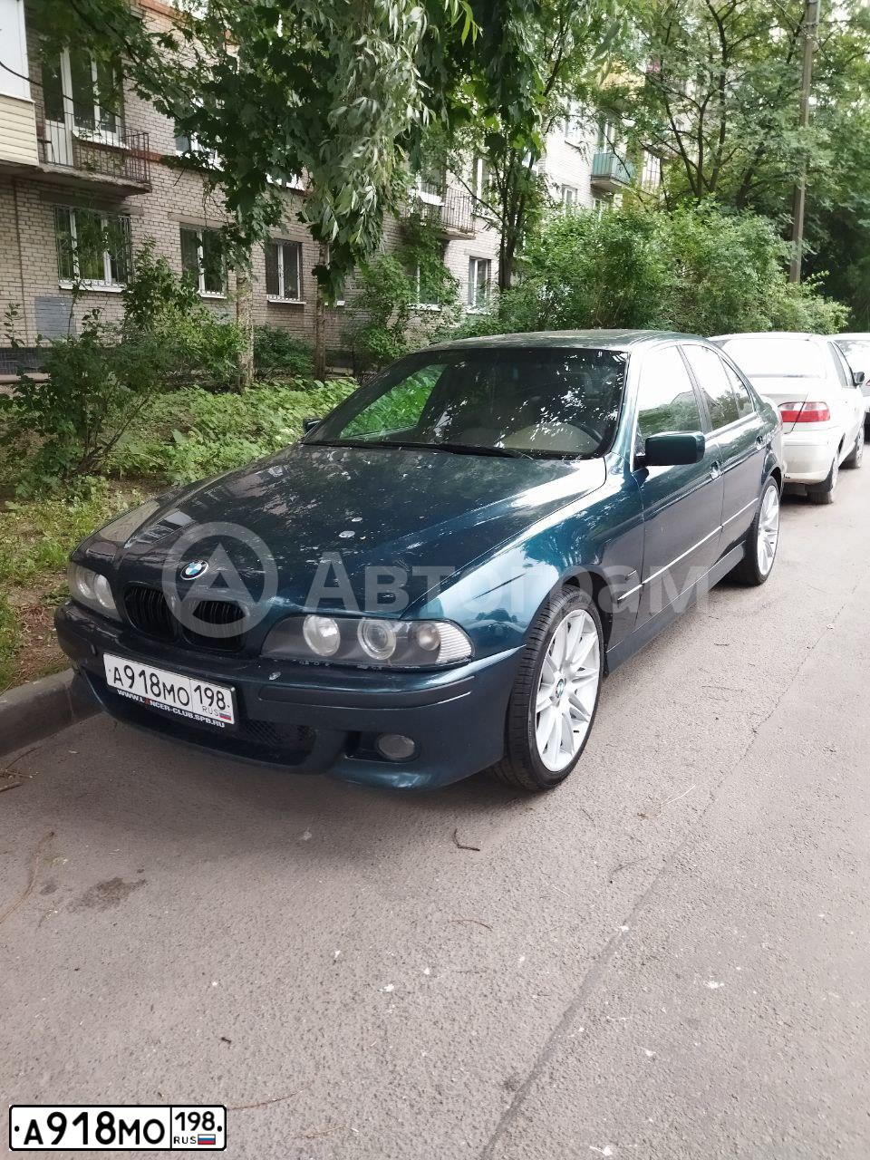 Фото автомобиля БМВ 523, 1998 — госномер М360ХО33. Цвет: ЗЕЛЕНЫЙ