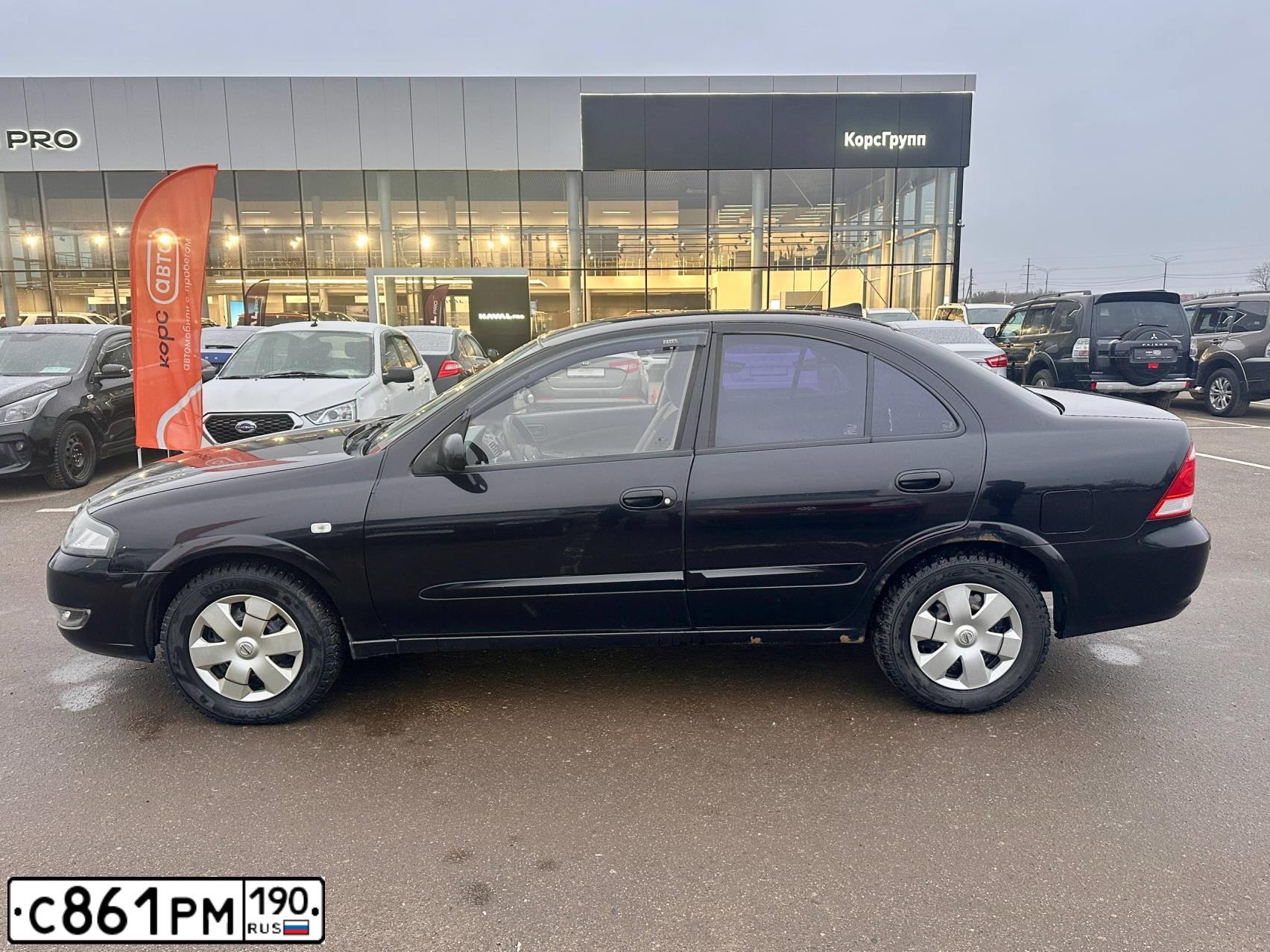 Фото автомобиля NISSAN ALMERA, 2011 — госномер К481УС69. Цвет: ЧЕРНЫЙ
