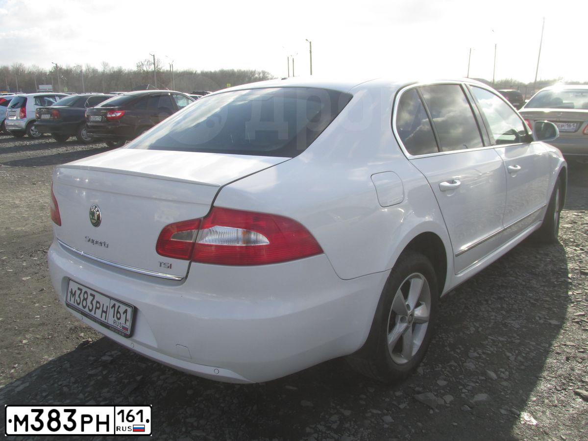 Фото автомобиля SKODA SUPERB, 2013 — госномер А668ТМ62. Цвет: Белый