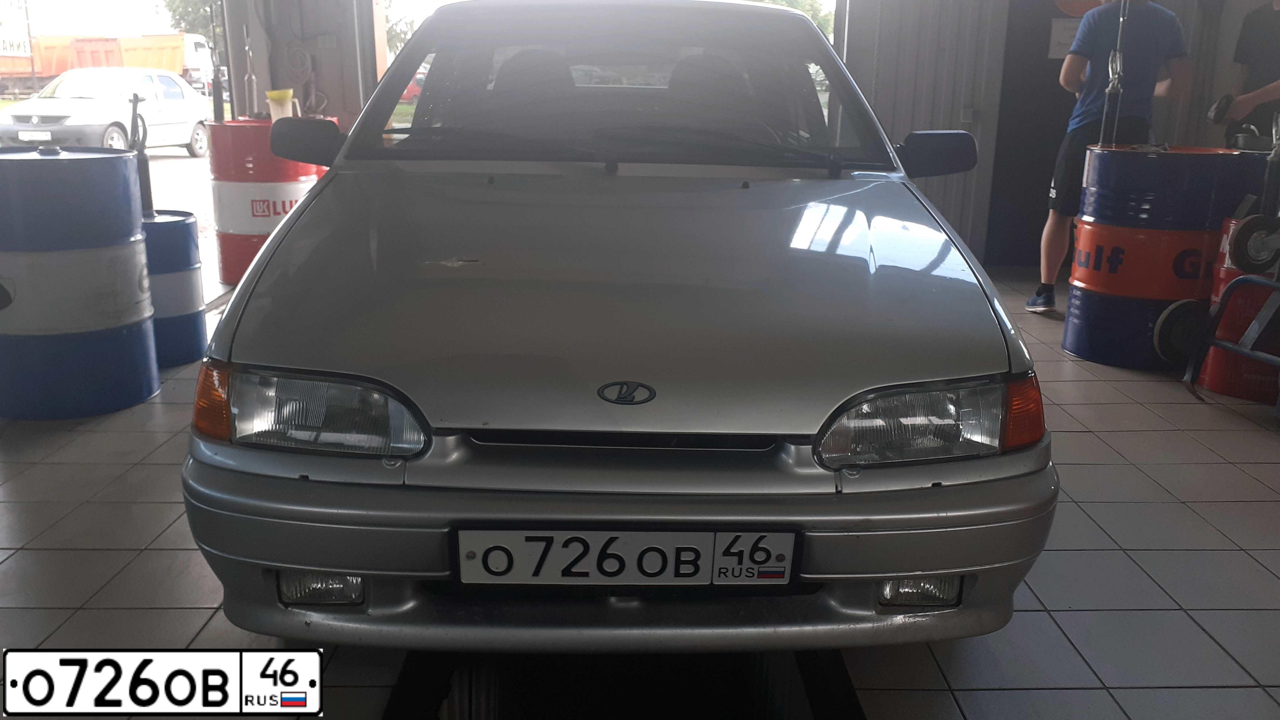 Фото автомобиля LADA 2115 SAMARA, 2005 — госномер О726ОВ46. Цвет: Светло-Серебристый металлик