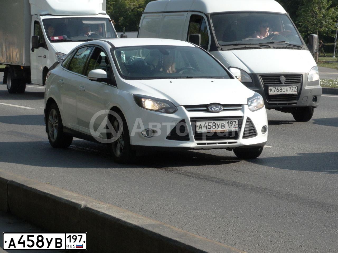 Фото автомобиля FORD FOCUS, 2012 — госномер А458УВ197. Цвет: БЕЛЫЙ