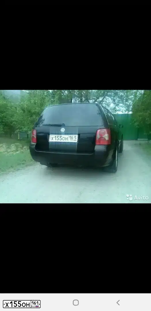 Фото автомобиля VOLKSWAGEN PASSAT, 2002 — госномер Х155ОН161. Цвет: ЧЕРНЫЙ