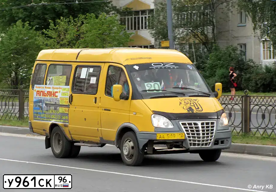 Фото автомобиля GAZ 3221 EL, 2005 — госномер У997НО72. Цвет: ЖЕЛТЫЙ