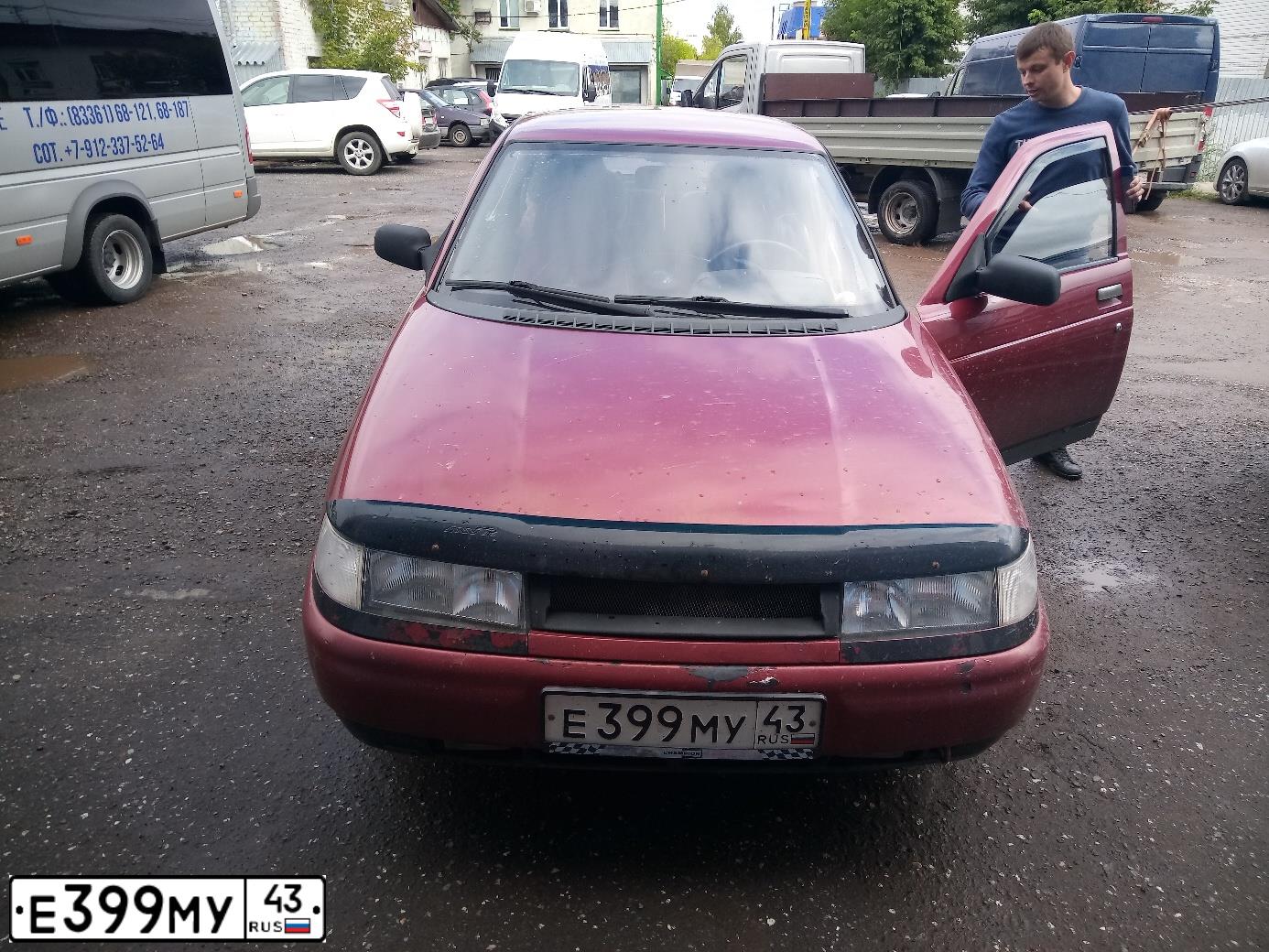 Фото автомобиля LADA 2110, 1999 — госномер Е399МУ43. Цвет: КРАСНЫЙ
