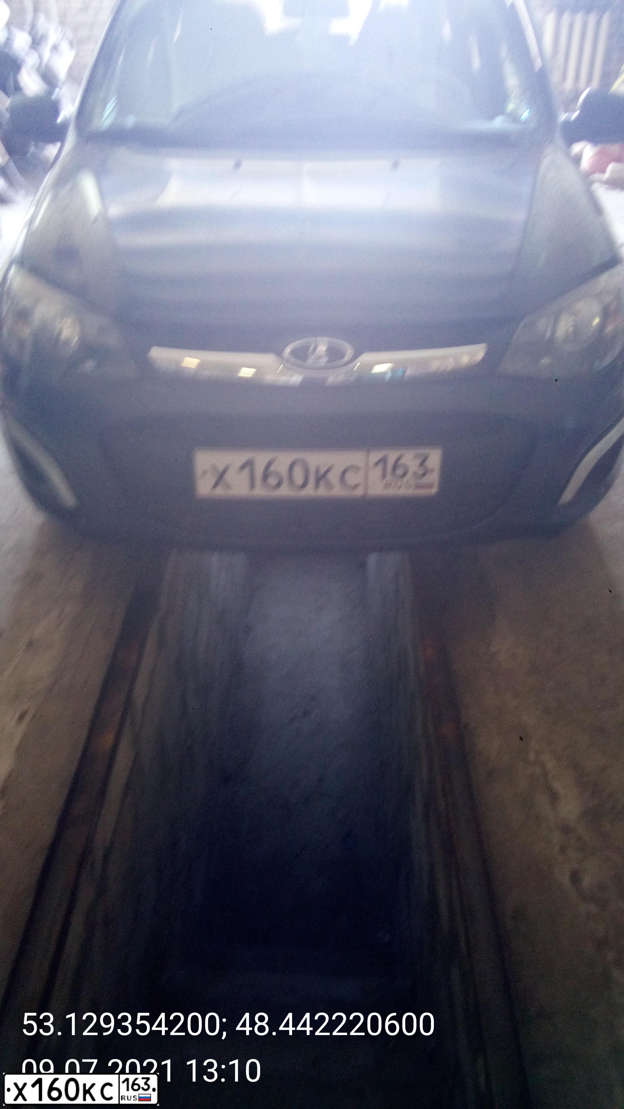 Фото автомобиля LADA 2194 KALINA, 2014 — госномер Т210ХЕ116. Цвет: Серо-Синий