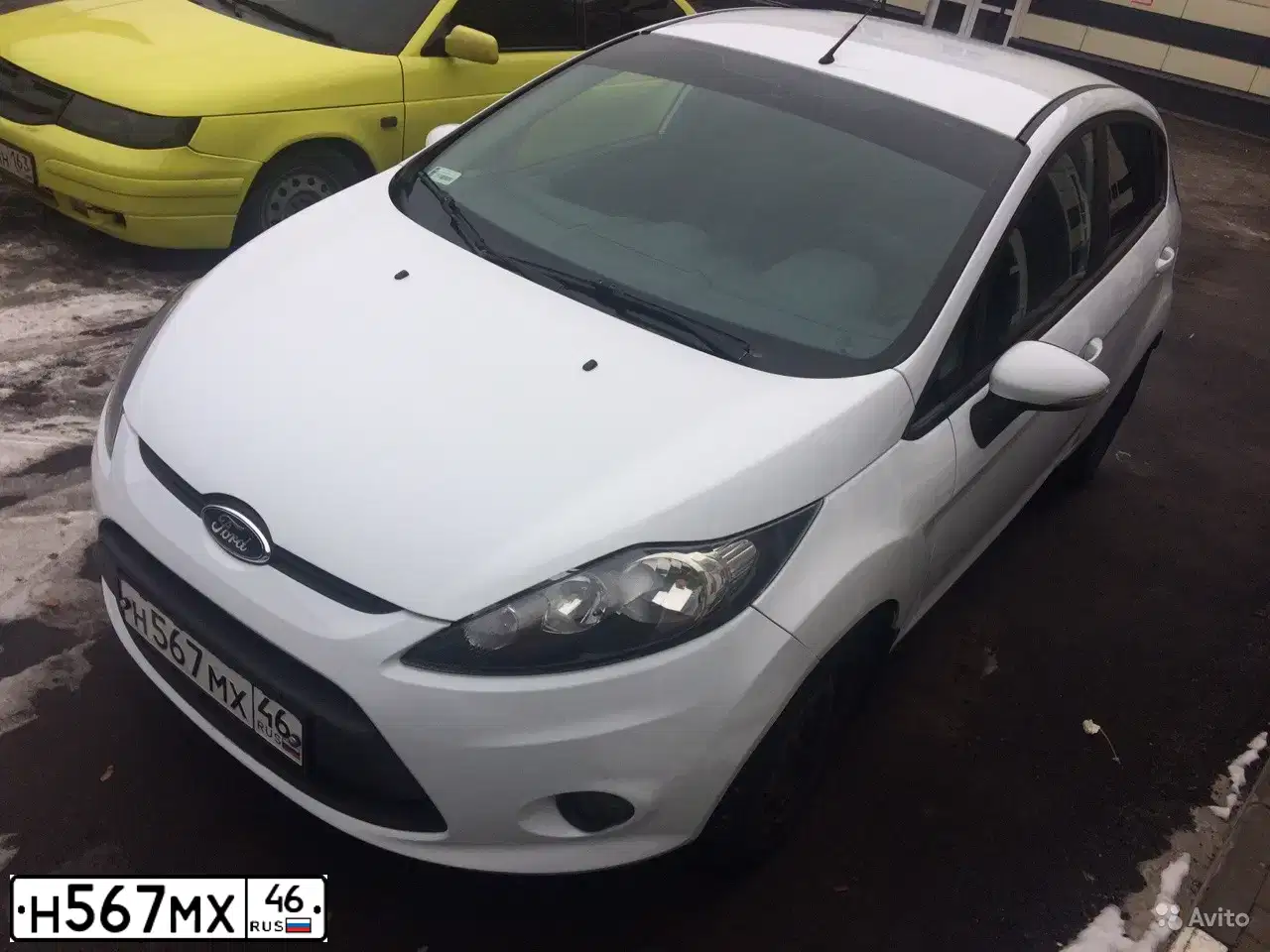 Фото автомобиля FORD FIESTA / ASPIRE, 2009 — госномер Н567МХ46. Цвет: Белый