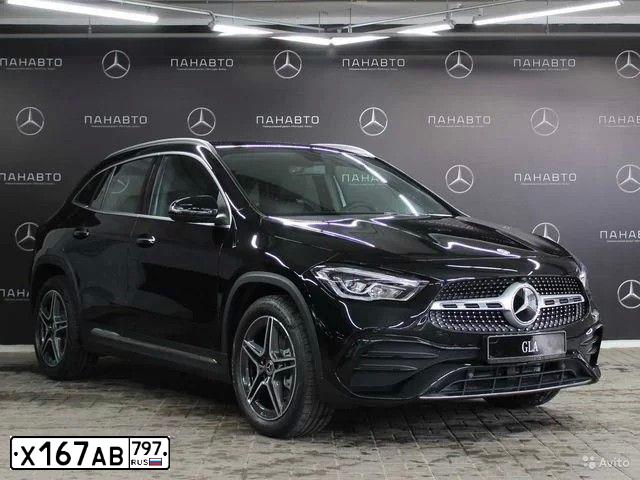 Фото автомобиля MERCEDES GLA-KLASSE, 2020 — госномер Х167АВ797. Цвет: ЧЕРНЫЙ