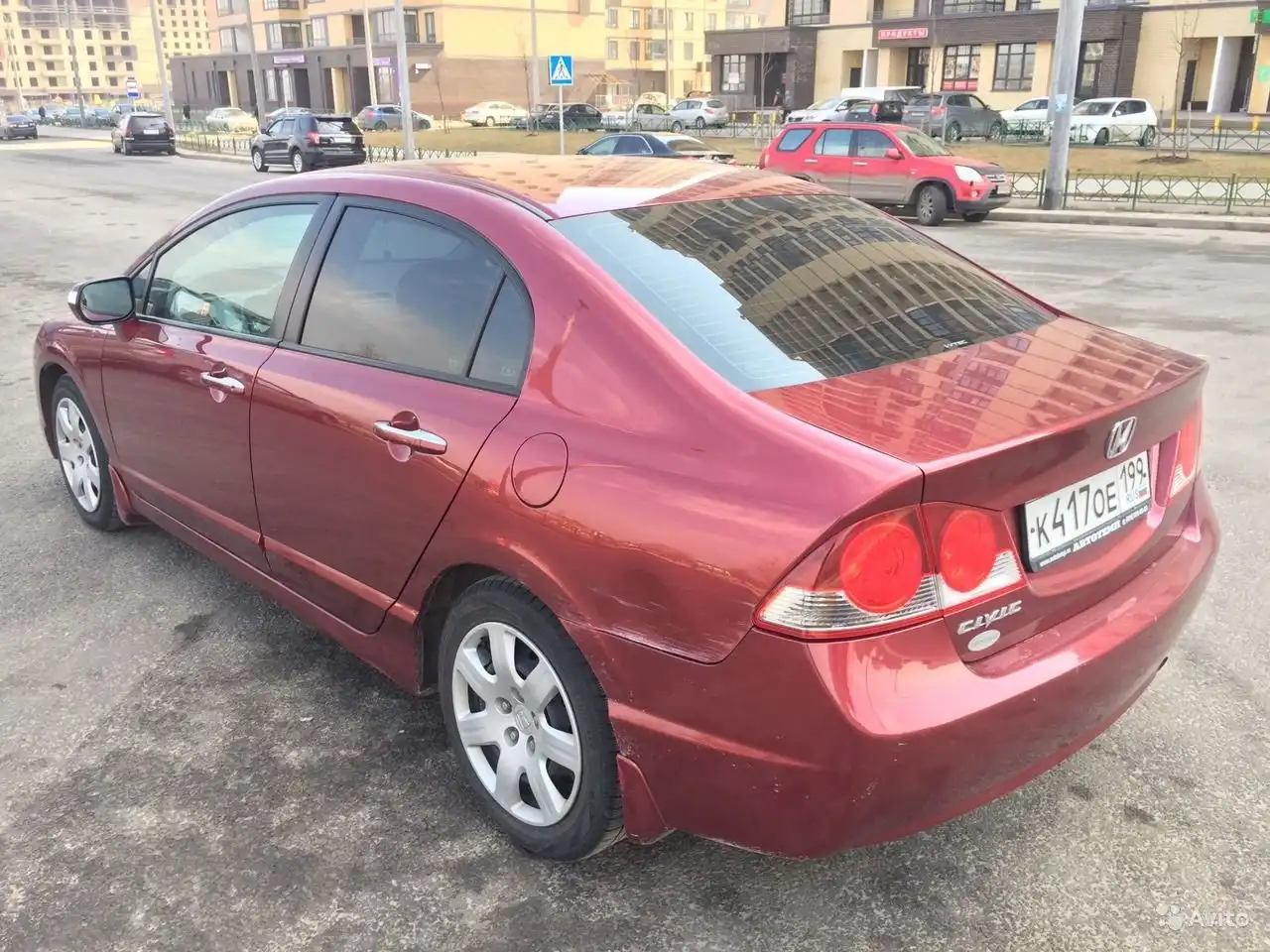 Фото автомобиля HONDA CIVIC, 2008 — госномер Р622ВН152. Цвет: ТЕМНО-КРАСНЫЙ