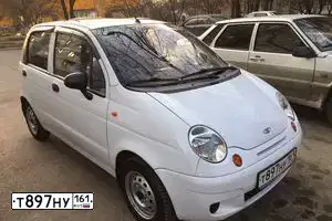 Фото автомобиля DAEWOO MATIZ, 2011 — госномер Т897МУ161. Цвет: Белый