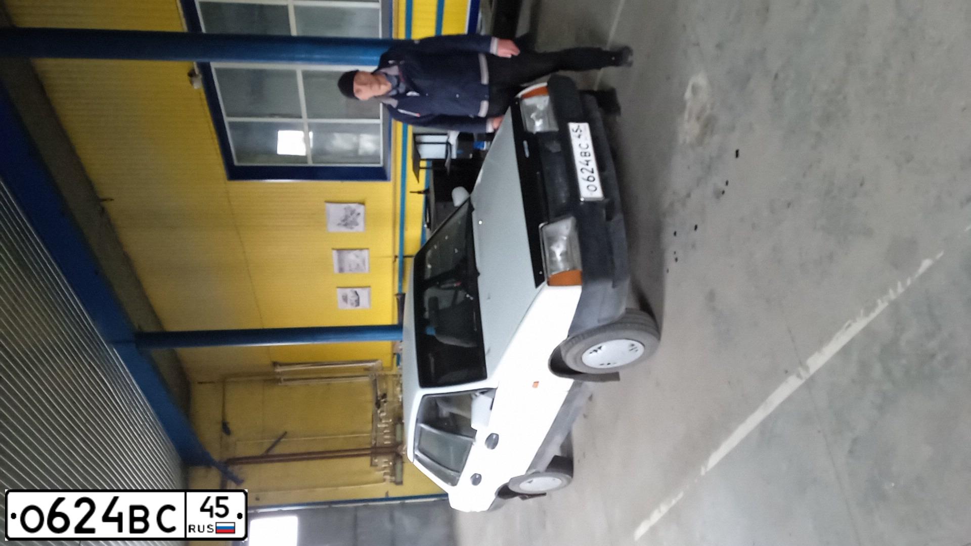 Фото автомобиля LADA 2109 SAMARA, 1996 — госномер О624ВС45. Цвет: Белый