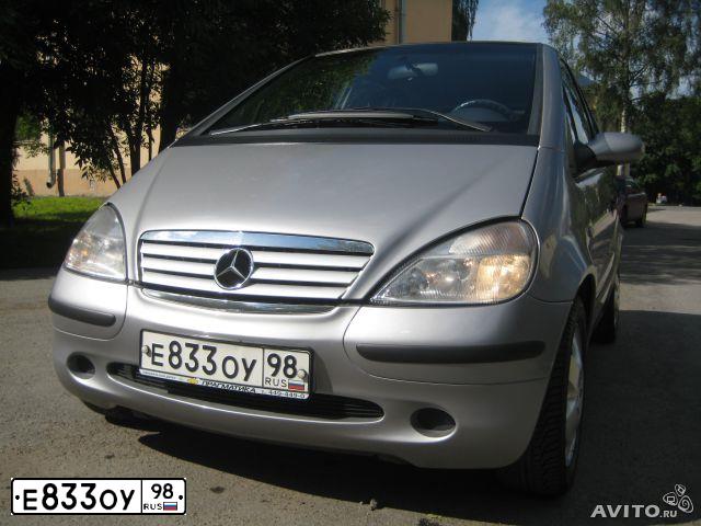 Фото автомобиля MERCEDES A-KLASSE, 1999 — госномер Е833ОУ98. Цвет: СЕРЫЙ