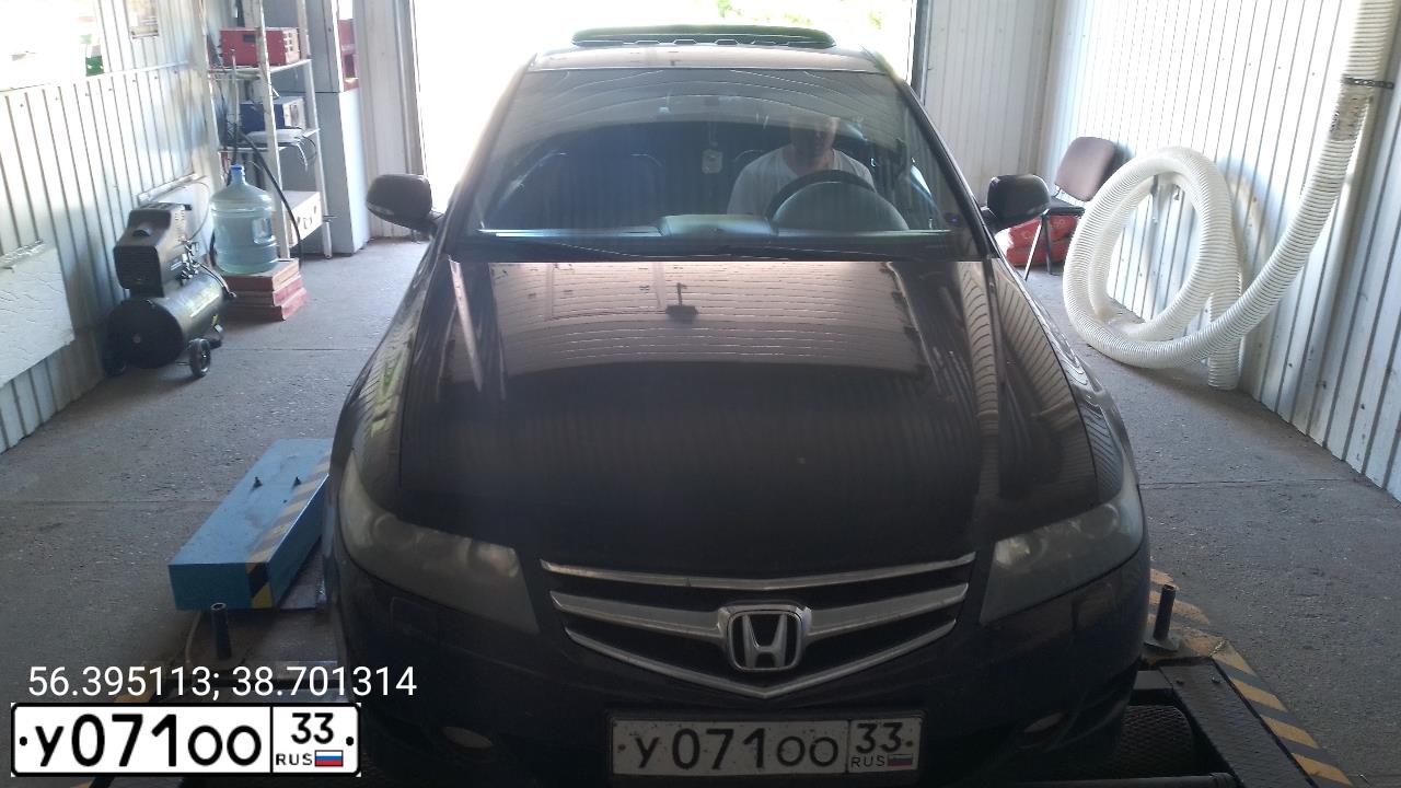 Фото автомобиля HONDA ACCORD, 2007 — госномер В295СА37. Цвет: ЧЕРНЫЙ